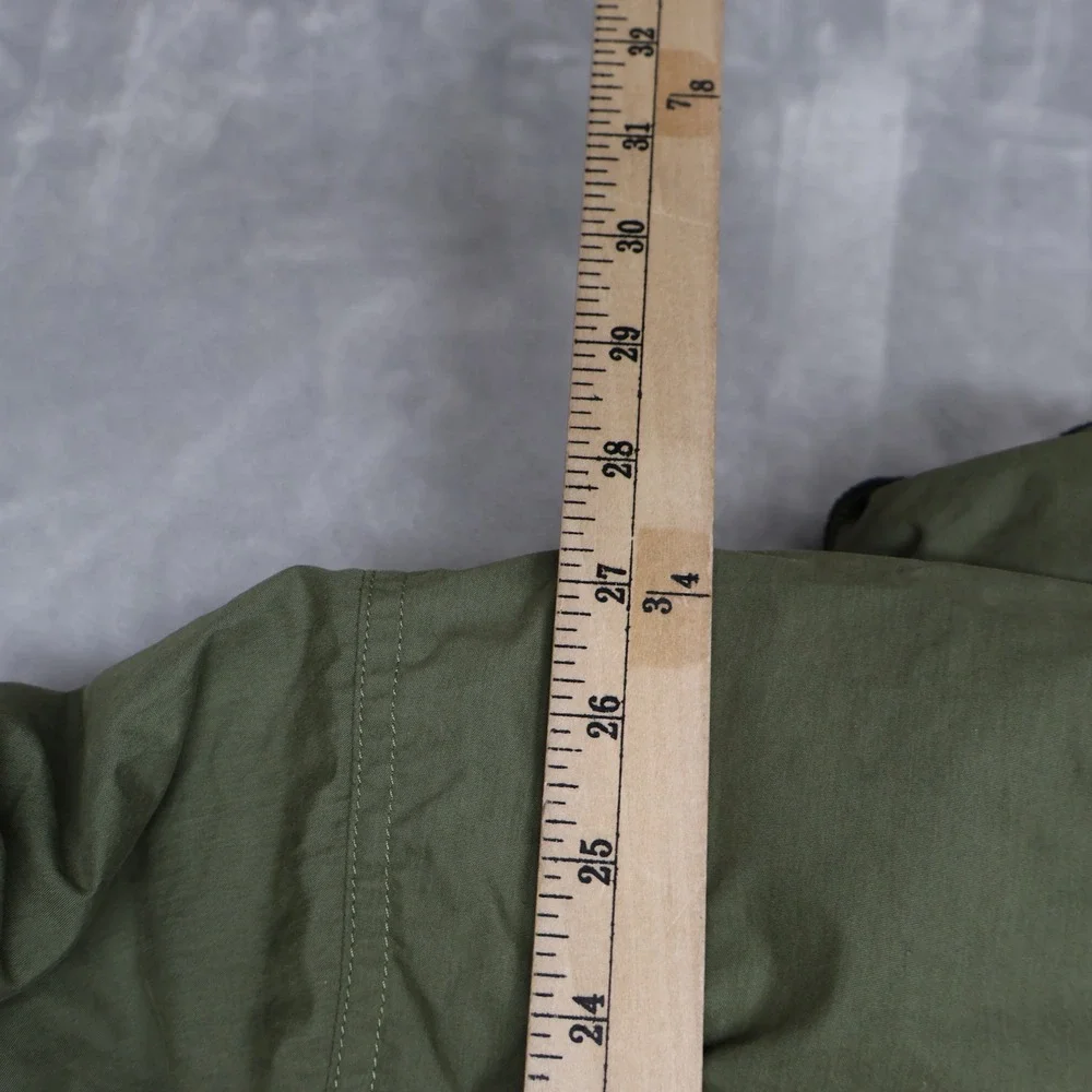 LL Bean Down Jacket Men Large Tall‎ Green Insulated Full zip Heavy Chore Coat